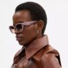 C Hardware Square Cat Eye Sunglasses